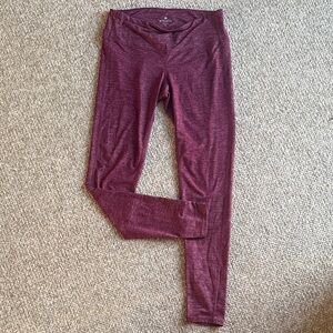 Athleta Maroon Leggings